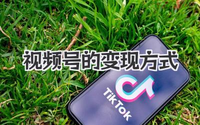视频号的变现方式