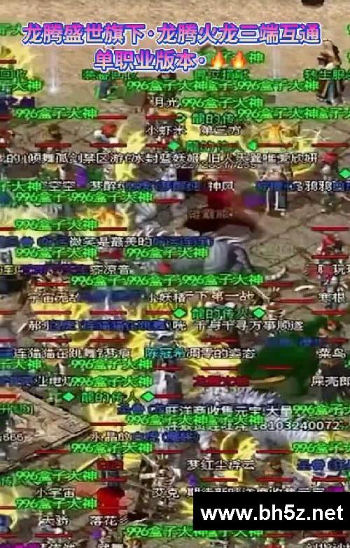 龙腾传奇 高爆三端资源多 散人一样玩