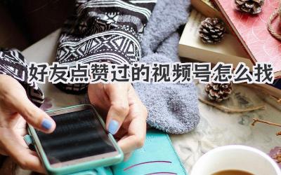 好友点赞过的视频号怎么找
