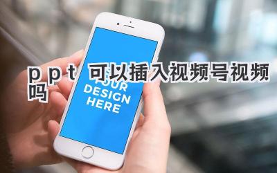 ppt可以插入视频号视频吗