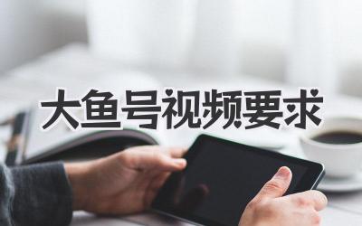 大鱼号视频要求