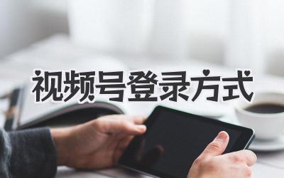 视频号登录方式