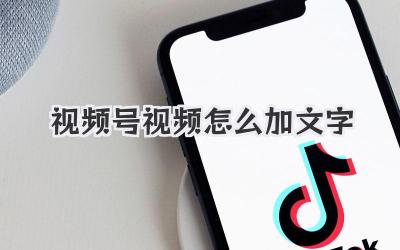视频号视频怎么加文字