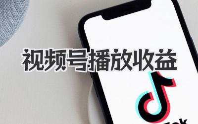 视频号播放收益