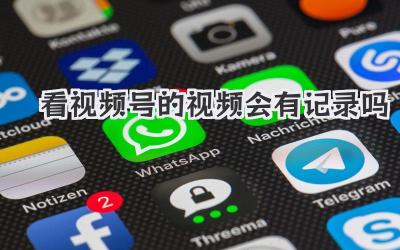 看视频号的视频会有记录吗