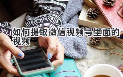 如何提取微信视频号里面的视频