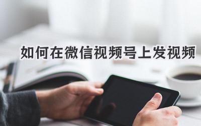 如何在微信视频号上发视频