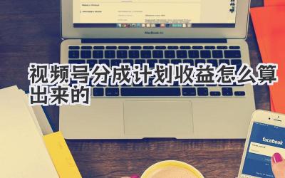 视频号分成计划收益怎么算出来的