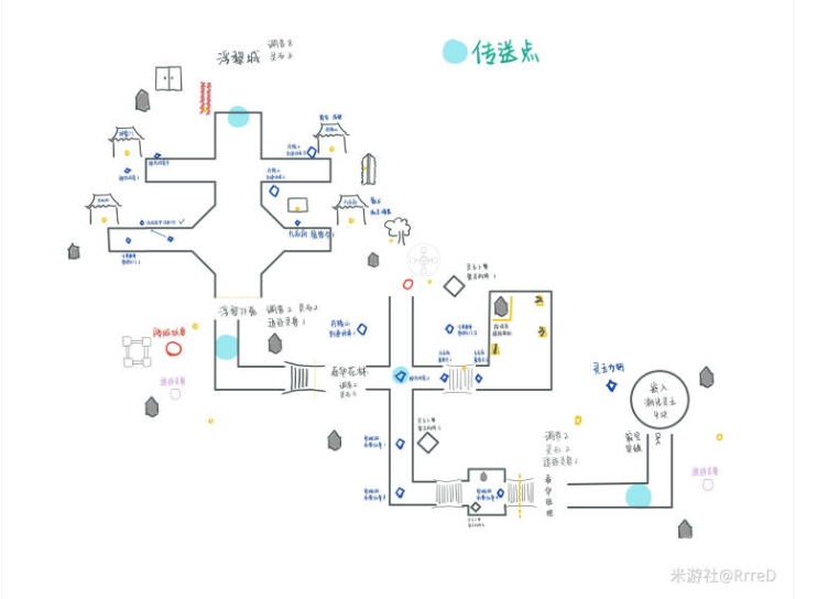 未定事件簿红尘共长生浮黎城攻略 浮黎城区域通关路线图