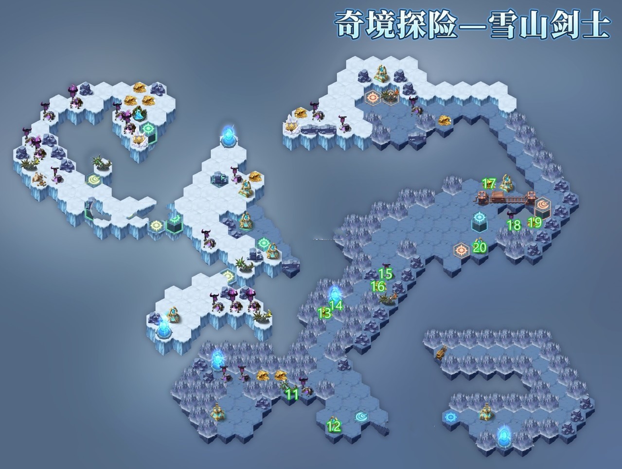 剑与远征雪山剑士攻略大全2023 雪山剑士通关路线图